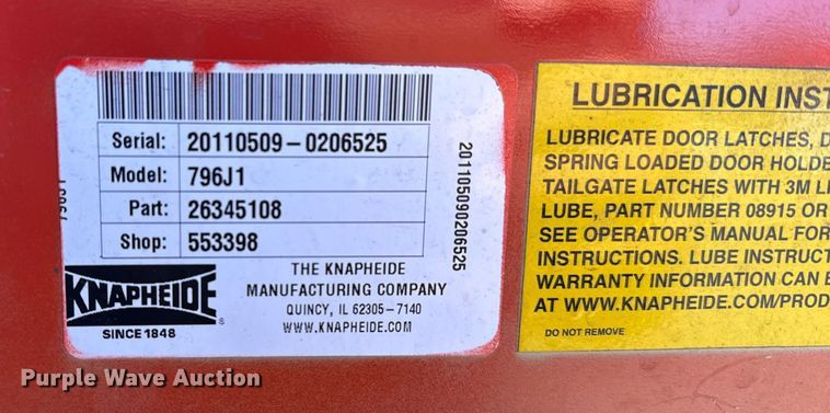 image for item EP2927 2011 Ford F250 Super Duty Crew Cab utility bed pickup truck