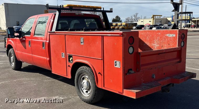 image for item EP2928 2011 Ford F250 Super Duty Crew Cab utility bed pickup truck