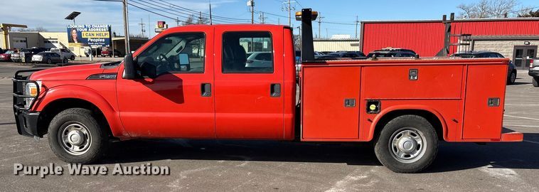 image for item EP2928 2011 Ford F250 Super Duty Crew Cab utility bed pickup truck