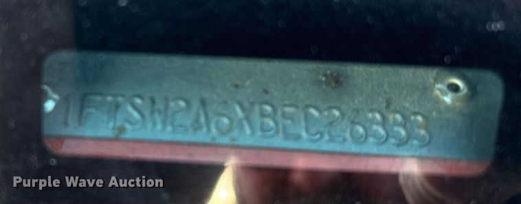 image for item EP2928 2011 Ford F250 Super Duty Crew Cab utility bed pickup truck