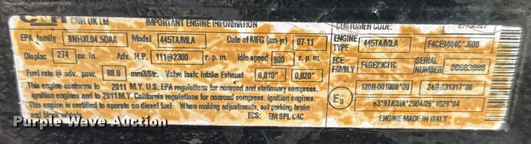 image for item EP2941 2011 New Holland T5070 MFWD tractor