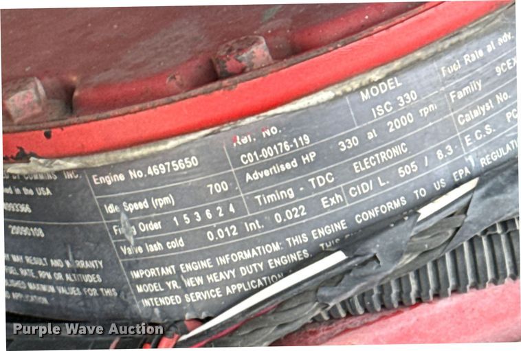 image for item EP2943 2009 Sterling L7500 Series dump truck