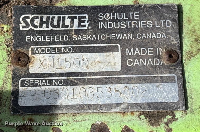 image for item EP2950 2008 Schulte XH1500 Series 2 batwing rotary mower
