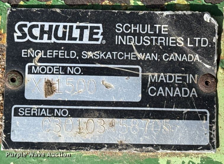 image for item EP2951 2007 Schulte XH1500 batwing rotary mower