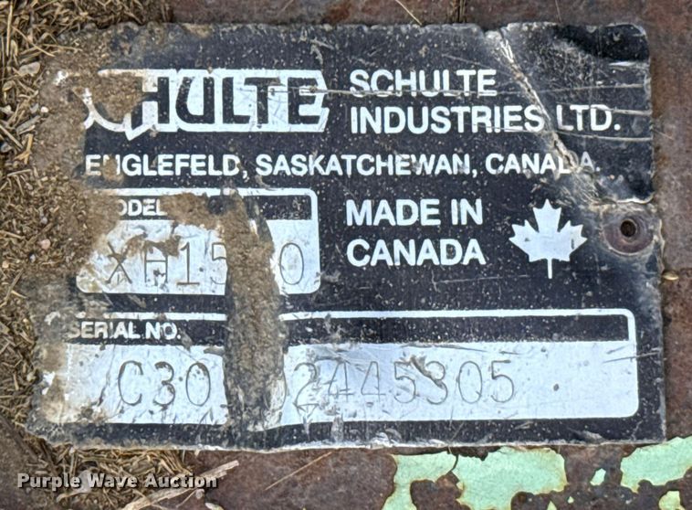 image for item EP2954 2003 Schulte XH1500 batwing rotary mower