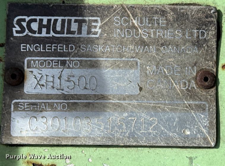 image for item EP2959 2008 Schulte XH1500 batwing rotary mower