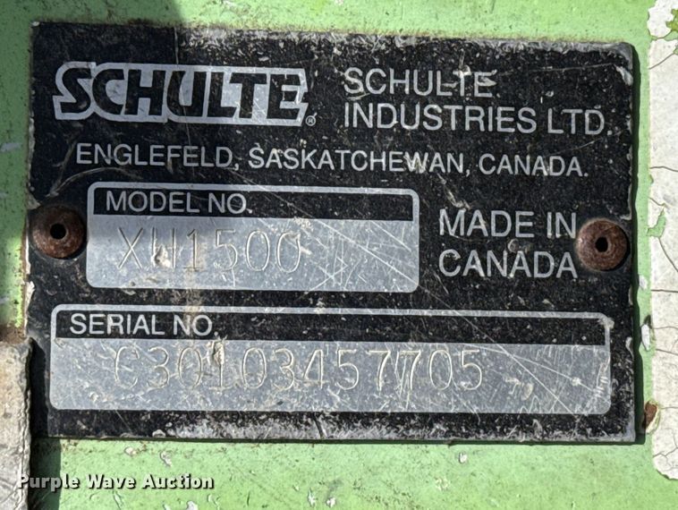 image for item EP2960 2007 Schulte XH1500 batwing rotary mower