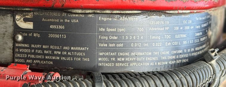 image for item EP2964 2009 Sterling L7500 Series dump truck