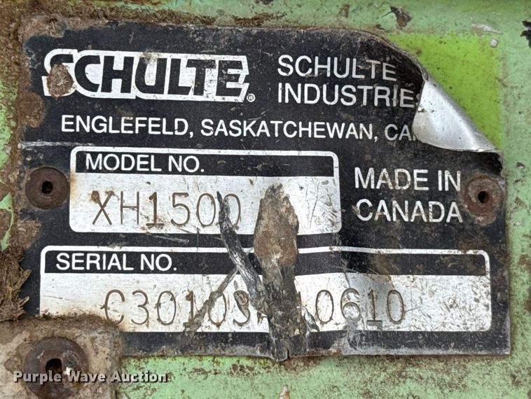 image for item EP2968 2008 Schulte XH1500 batwing rotary mower