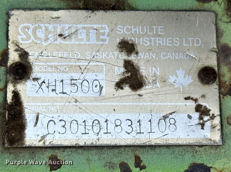 image for item EP2970 2001 Schulte XH1500 batwing rotary mower