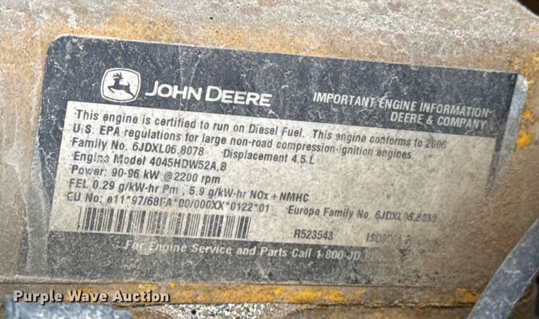 image for item EP2980 2006 John Deere 444J wheel loader