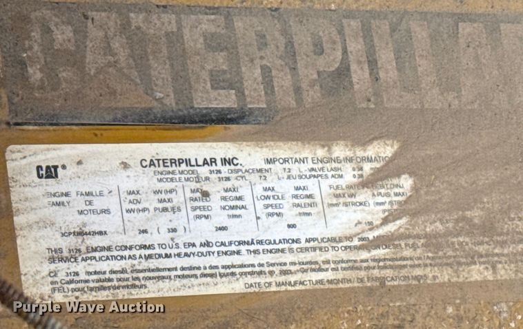 image for item EP2983 2003 Sterling 7500 dump truck