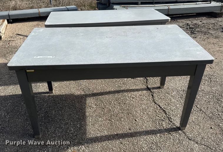 image for item ET1524 (2) steel tables