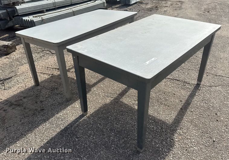 image for item ET1524 (2) steel tables