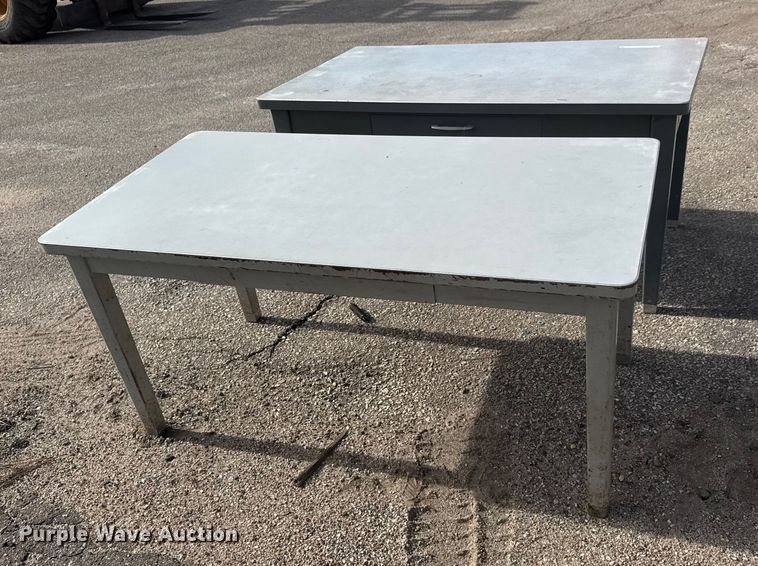 image for item ET1524 (2) steel tables
