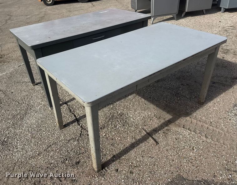 image for item ET1524 (2) steel tables
