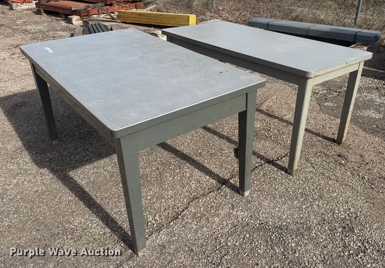 image for item ET1524 (2) steel tables