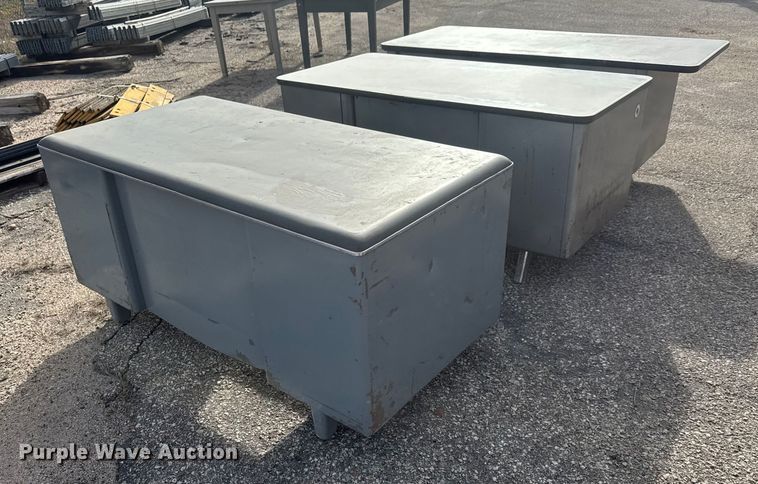 image for item ET1525 (3) steel desks