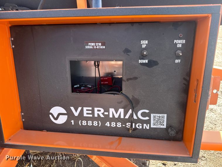 image for item ET1528 2013 Ver-Mac PCMS1210 message board trailer