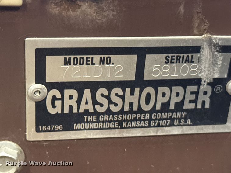 image for item FB0749 2008 Grasshopper 721D ZTR lawn mower