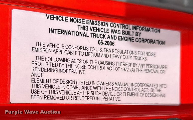 image for item FB0756 2007 International 7400 dump truck