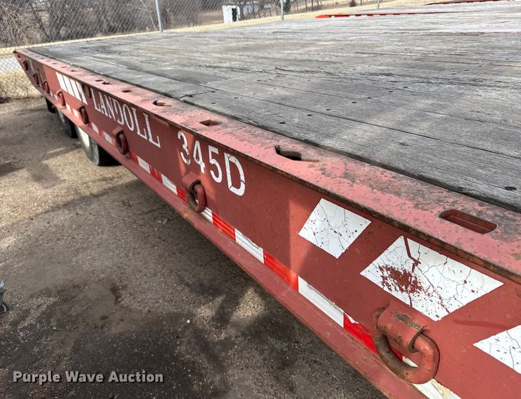 image for item FB0760 2009 Landoll tilt deck equipment trailer