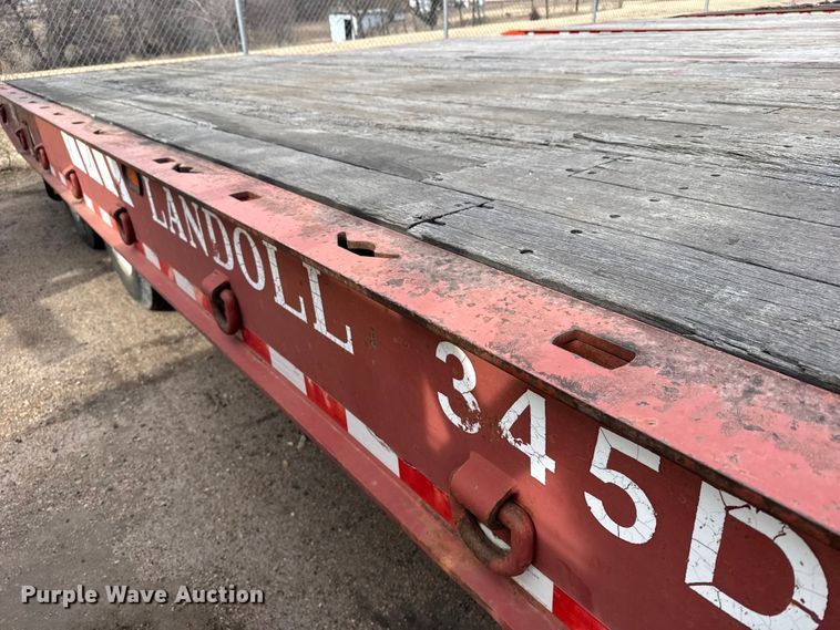 image for item FB0760 2009 Landoll tilt deck equipment trailer