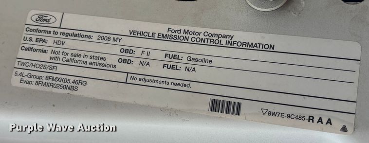 image for item FB0779 2008 Ford F250 Super Duty pickup truck