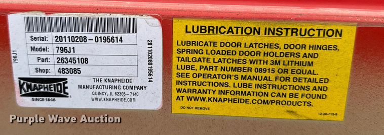 image for item FB0788 2011 Ford F250 Super Duty Crew Cab utility bed pickup truck