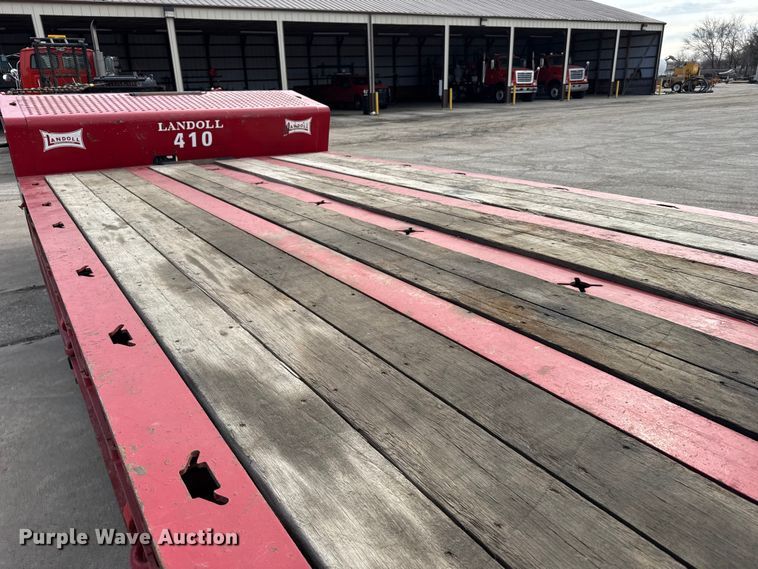 image for item FB0795 2007 Landoll 410 drop tilt deck equipment trailer