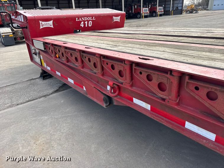 image for item FB0795 2007 Landoll 410 drop tilt deck equipment trailer