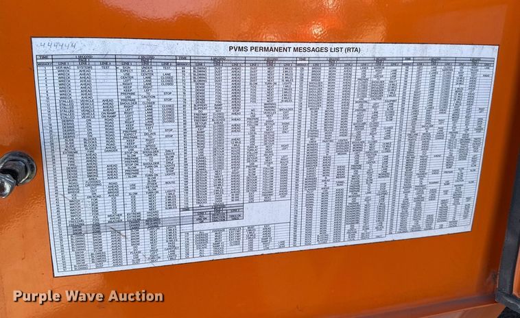 image for item FB0799 2007 Ver-Mac message board trailer