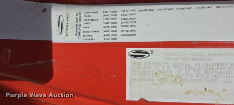 image for item FI0832 2005 Sterling LT7500 dump truck