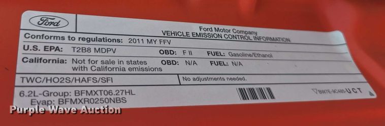 image for item FI0840 2011 Ford F250 Super Duty pickup truck