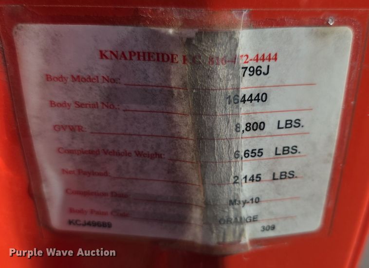 image for item FI0842 2010 Ford F250 Super Duty utility bed pickup truck