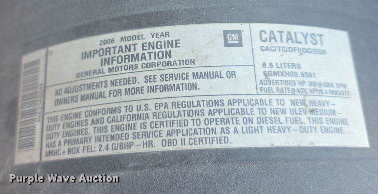 image for item FI0844 2006 Chevrolet Silverado 3500HD pickup truck