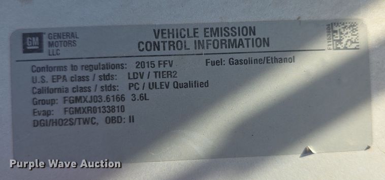 image for item FI0845 2015 Chevrolet Impala 