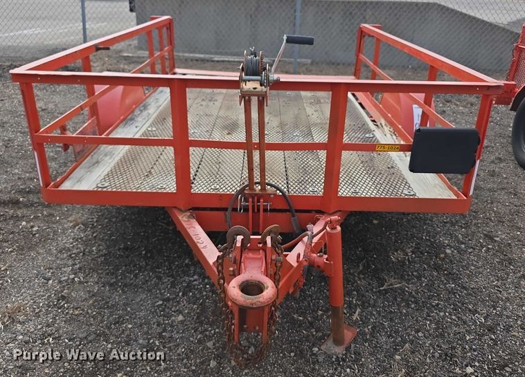 image for item FI0874 1993 Fannin tilt deck utility trailer