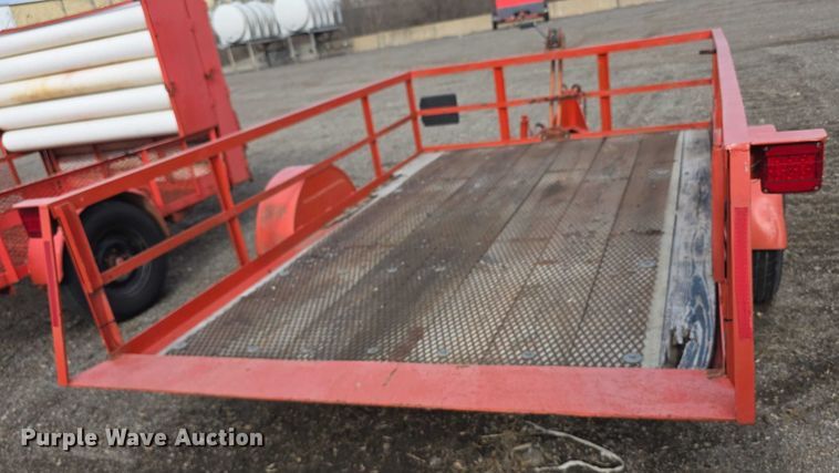 image for item FI0874 1993 Fannin tilt deck utility trailer