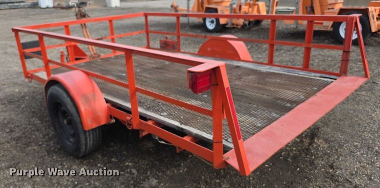 image for item FI0874 1993 Fannin tilt deck utility trailer