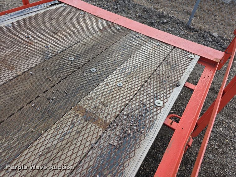 image for item FI0874 1993 Fannin tilt deck utility trailer