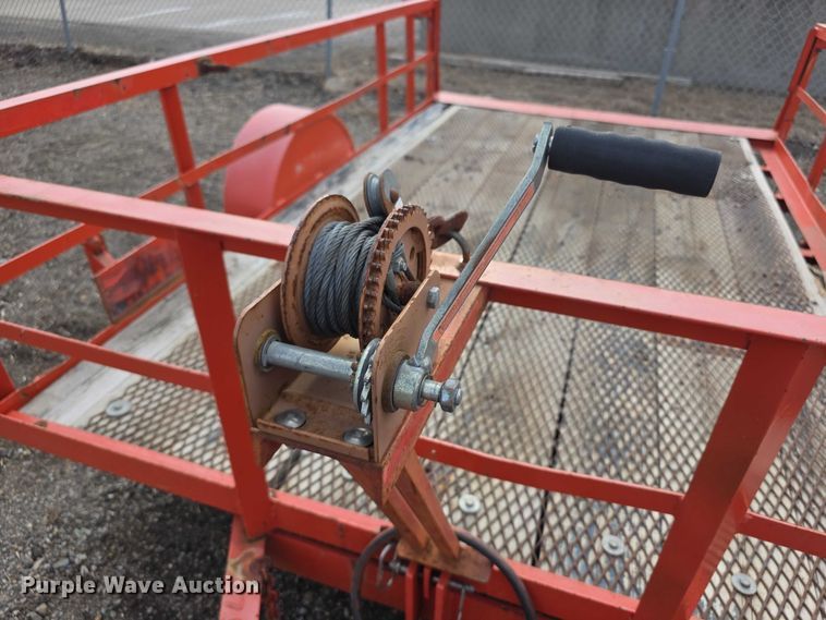 image for item FI0874 1993 Fannin tilt deck utility trailer