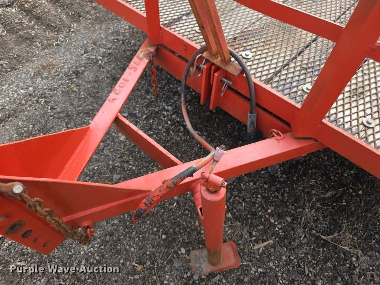 image for item FI0874 1993 Fannin tilt deck utility trailer