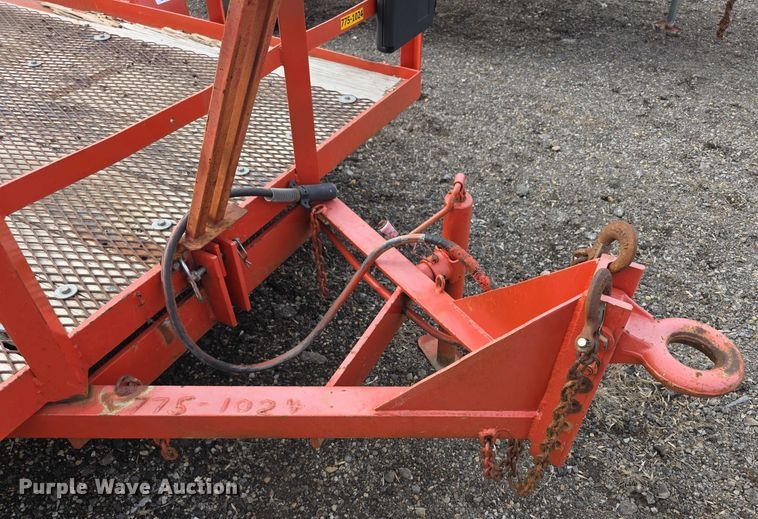 image for item FI0874 1993 Fannin tilt deck utility trailer