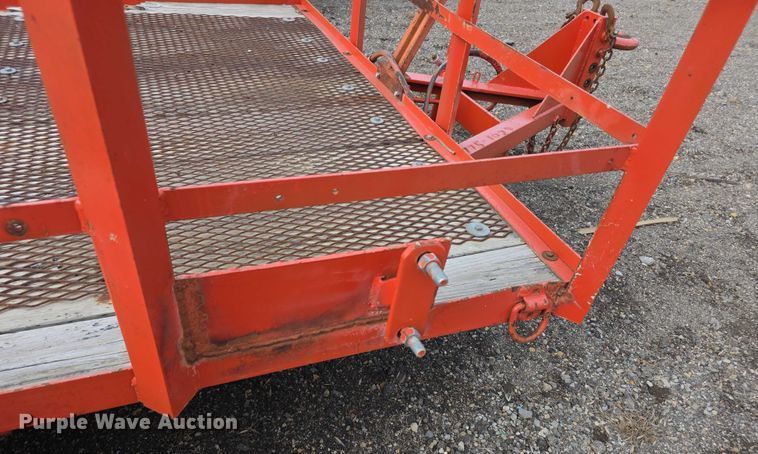 image for item FI0874 1993 Fannin tilt deck utility trailer