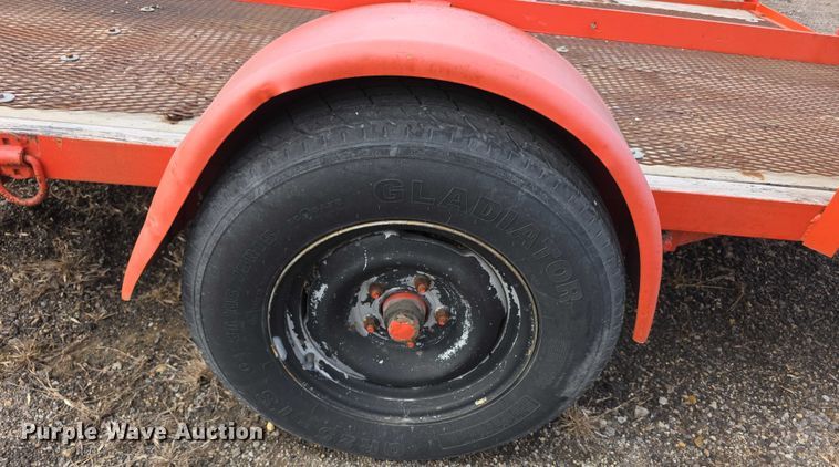 image for item FI0874 1993 Fannin tilt deck utility trailer