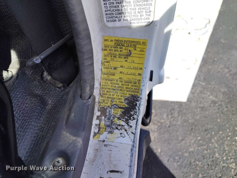 image for item DP4923 2005 Chevrolet W5500 utility / service truck