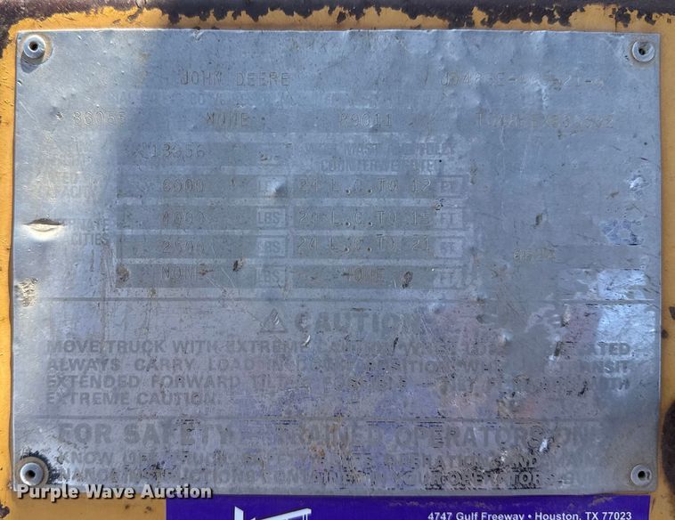 image for item DQ4256 John Deere 486E forklift
