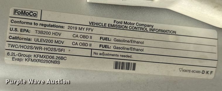 image for item DQ4273 2019 Ford F250 Super Duty XL Ext. Cab pickup truck