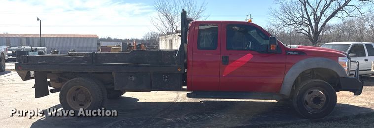 image for item DQ4283 2012 Ford F550 Super Duty Ext. Cab flatbed truck